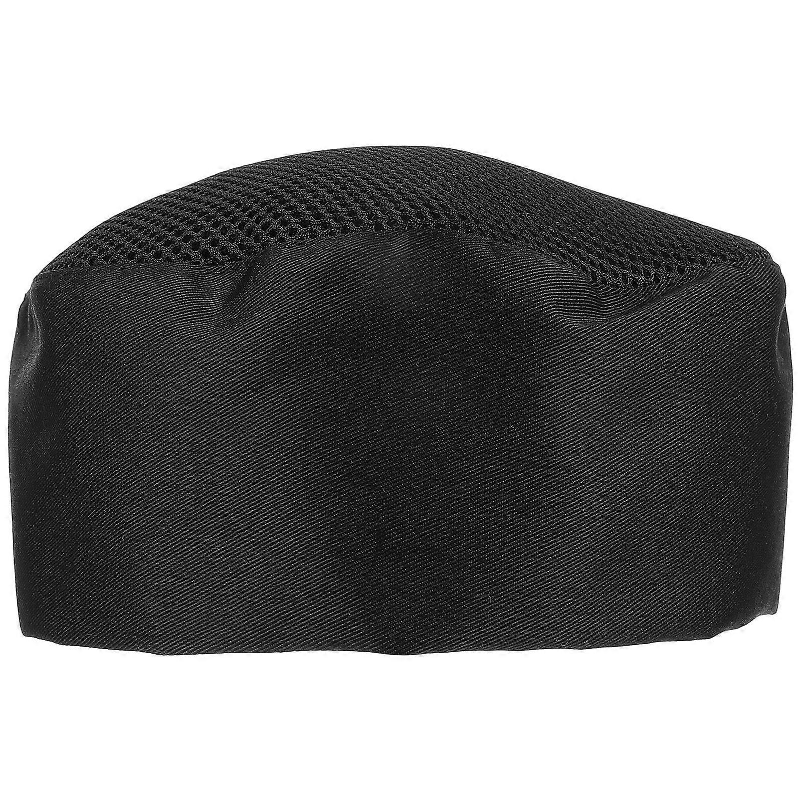 Reusable Chef Hats Breathable Comfortable For Chefs Kitchens Black 1Set