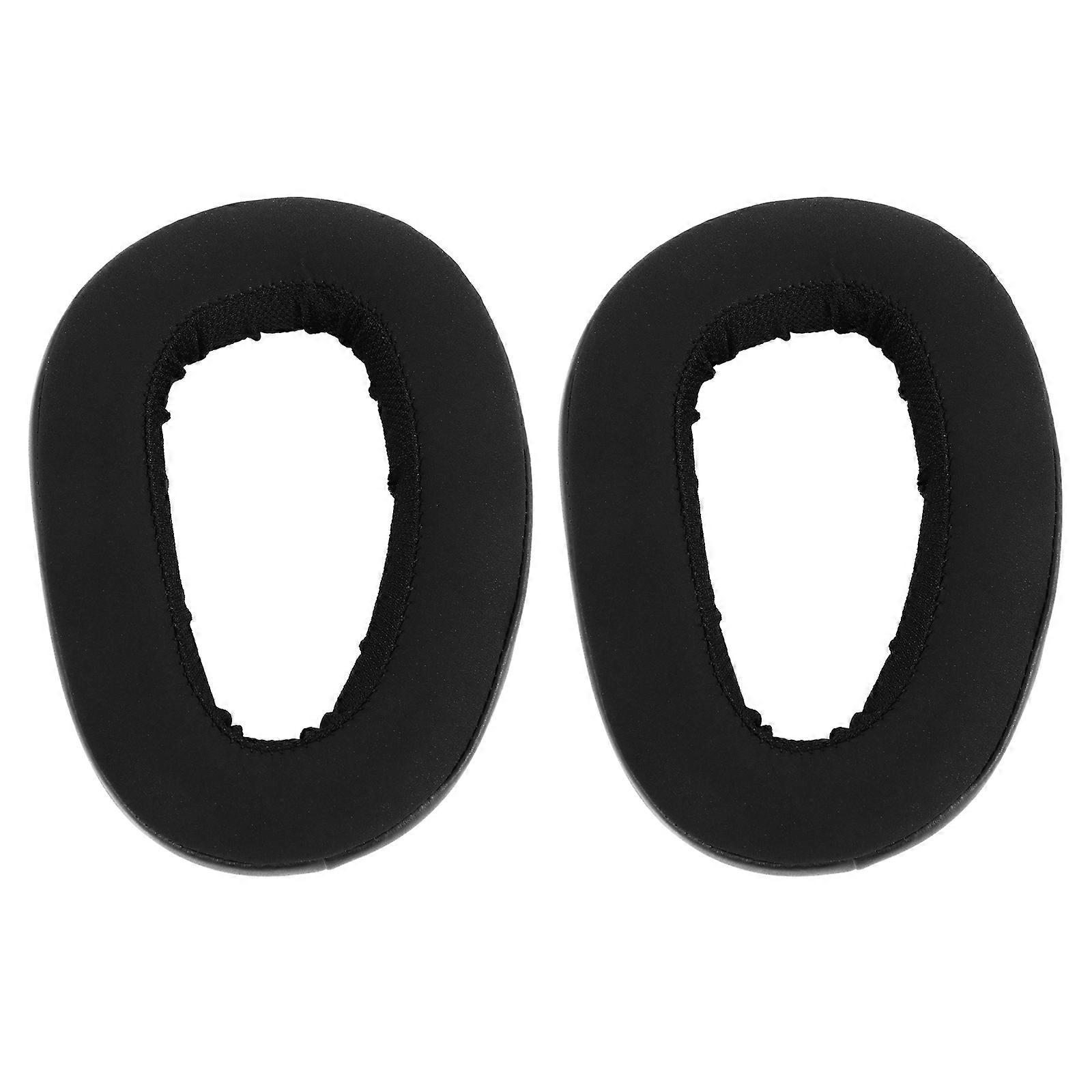Headset Pads Replacement Ear Pads Headphones Cushion Comfortable Listening Black Round 12x9cm 1 Pair