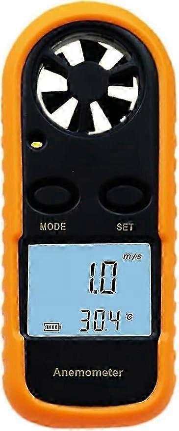 Digital Anemometer LCD Mini Anemometer 0-30m/s Wind Speed Measurement Anemometer for Measuring Wind Speed with Backlight