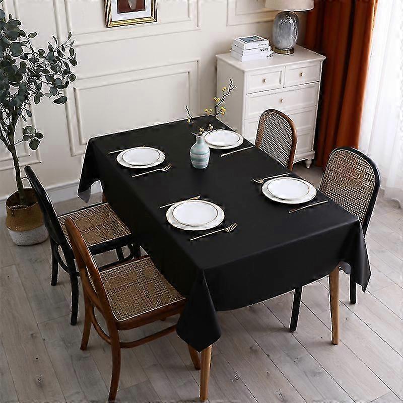 Solid Color Table Cloth, Water and Oil Resistant Rectangular Table Cloth - 54 X 78 inches, Suitable for Dining Table and Buffet Party