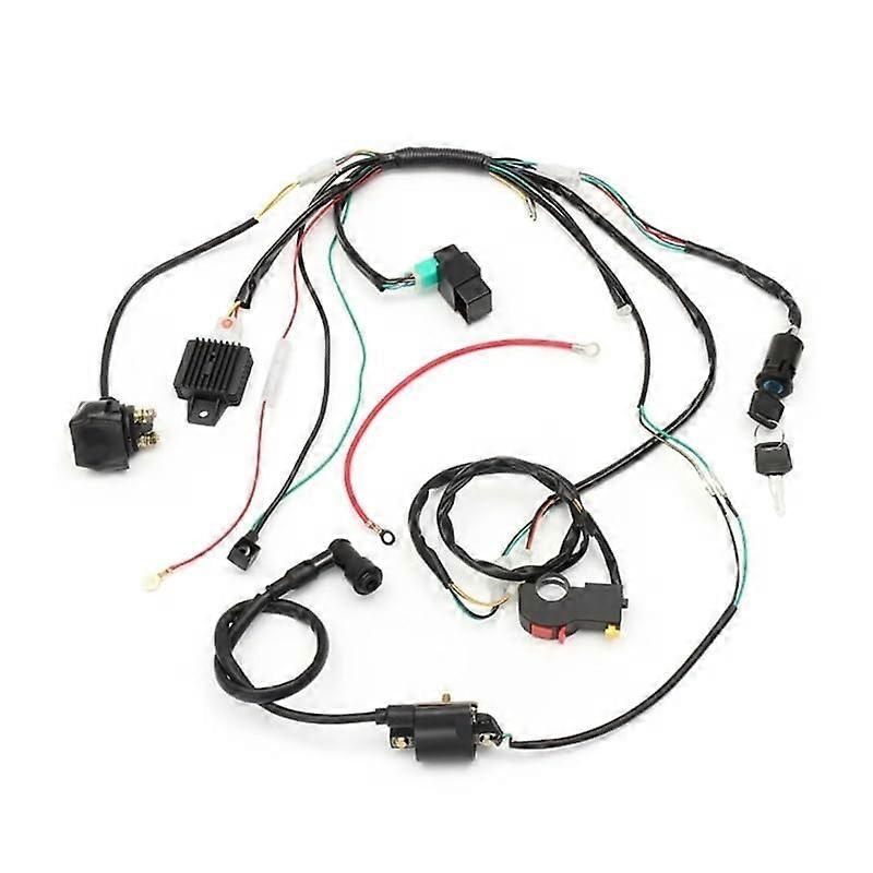 Electrics Stator Coil CDI Wiring Harness Solenoid Relay for 4Stroke ATV 50Cc125Cc