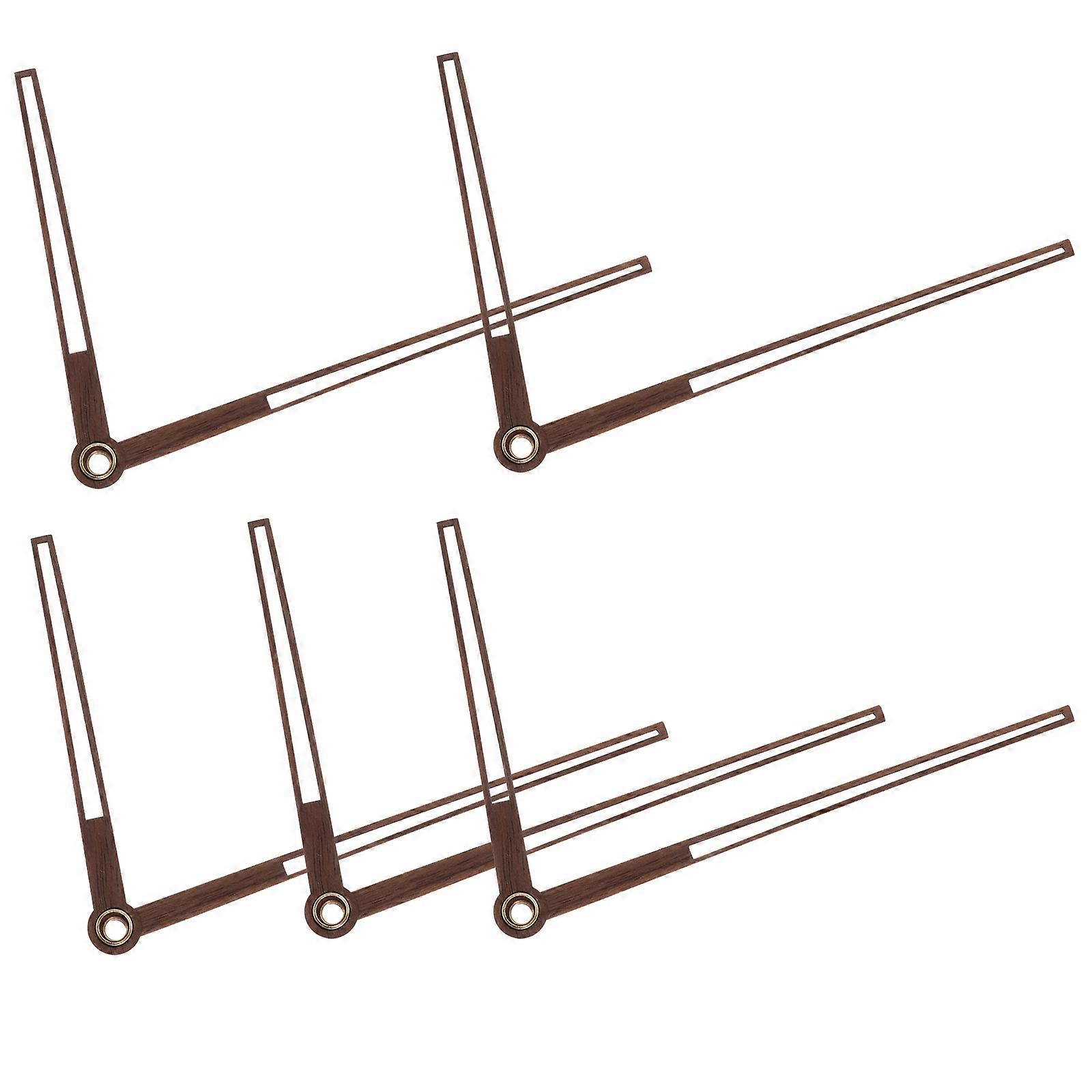 Wood Clock Hands for DIY Clock 5 Sets Replacement Movement Assorted Color