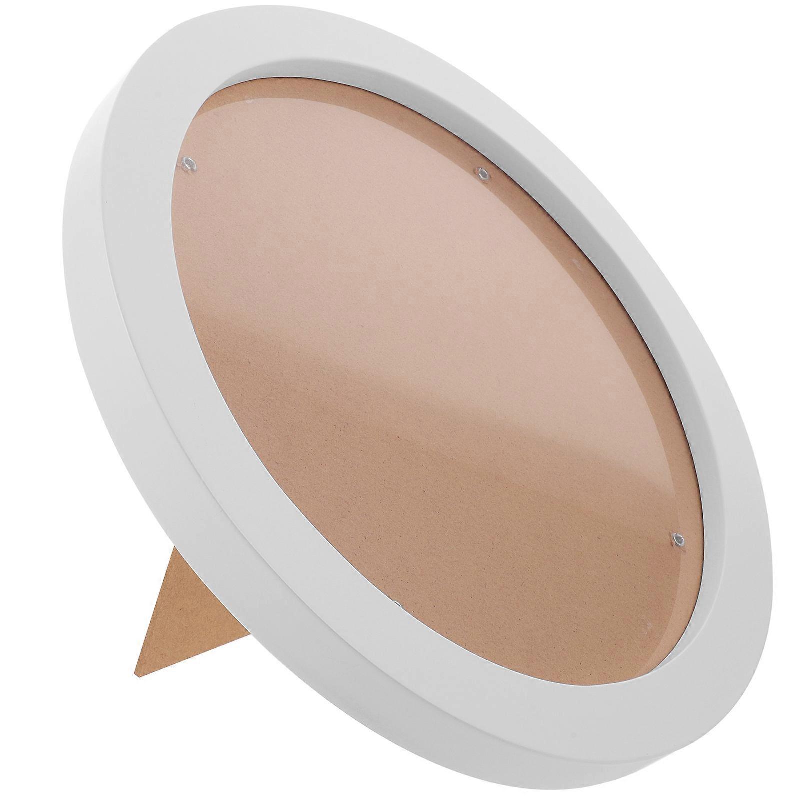 Wooden Modern Photo Frame White Rustic Chic Design Versatile Display Options Decorative