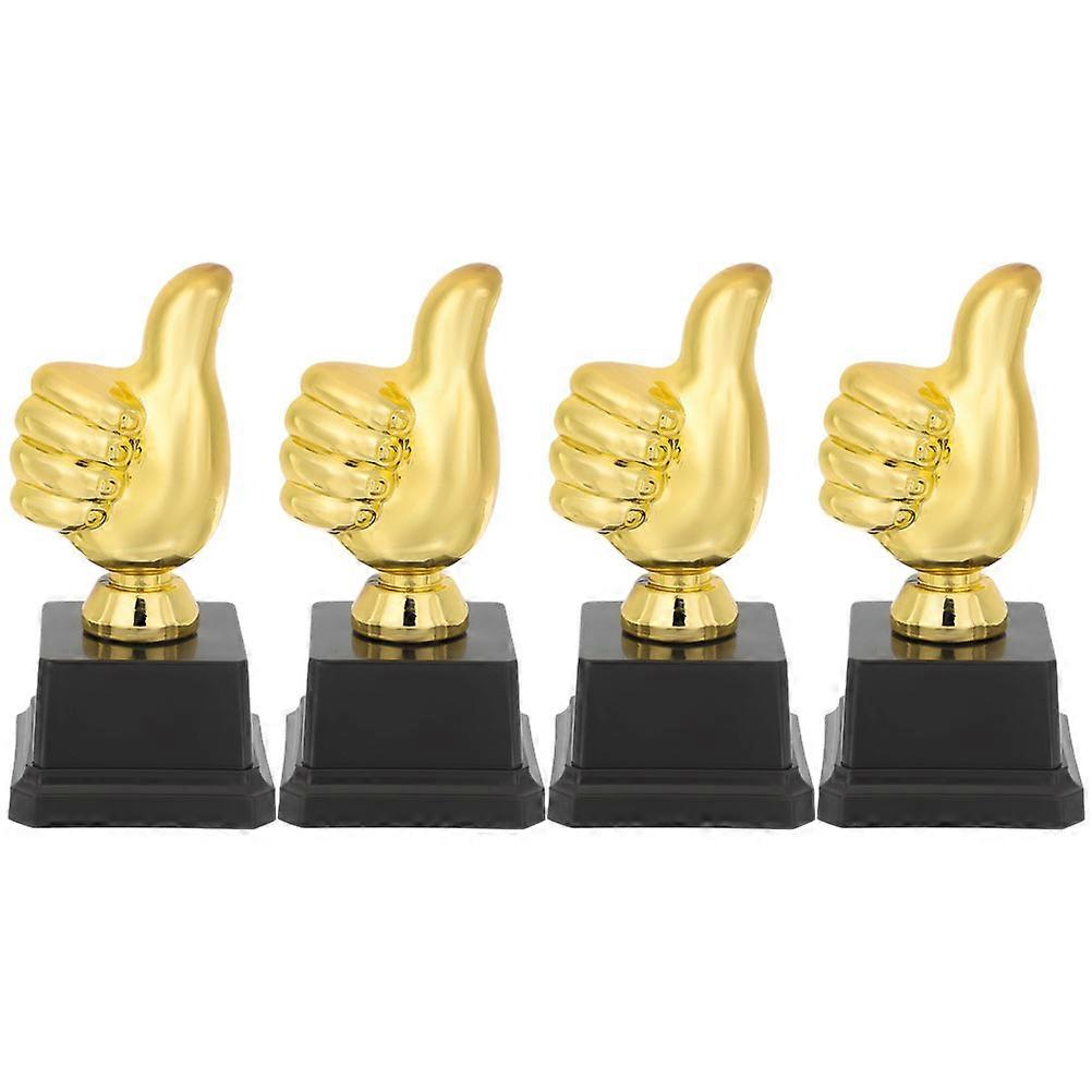 Children's Plastic Thumb Trophy Award 4Pcs for Competition Prizes