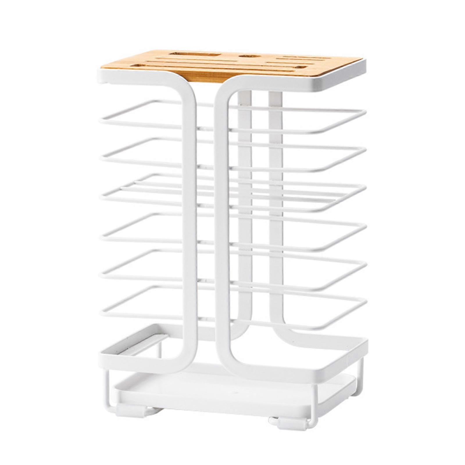 Versatile Multi-tool Kitchen Organizer, Universal Knife Organizer Vertical Hollow Design For Clutter-free Cutting Solutions, Sturdy Non-slip Base