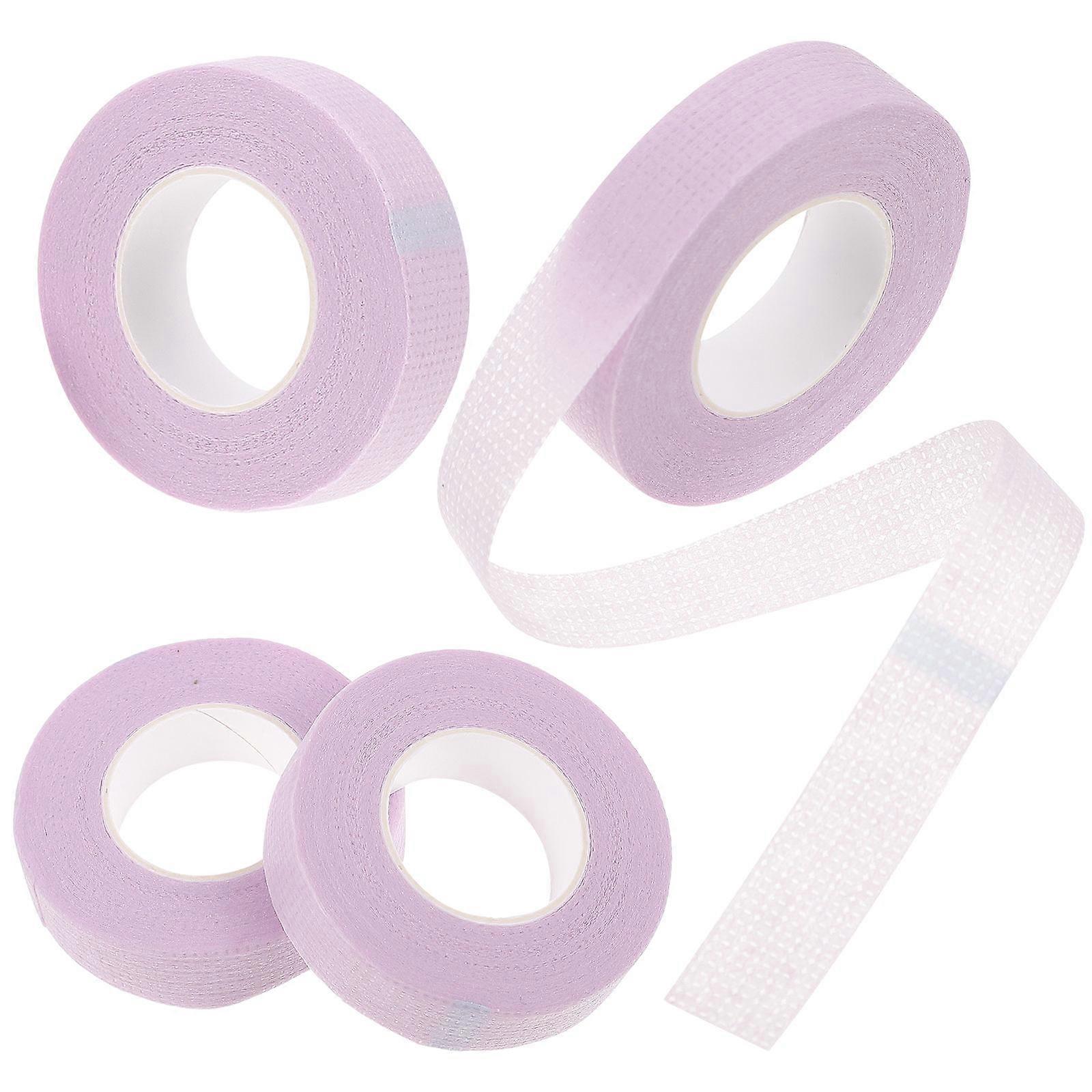 6 Rolls Violet Eyelash Extension Tape Breathable Non Woven Bands for Makeup Artists, Salon Use, Skin Friendly & Comfortable for Lower Lashes &