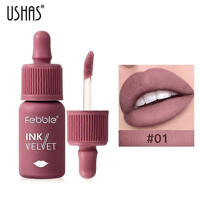 unbrand Velvet Lip Tint - High Pigment Color Velvet Lip Gloss Velvet Lip Glaze Long Lasting Non-Stic