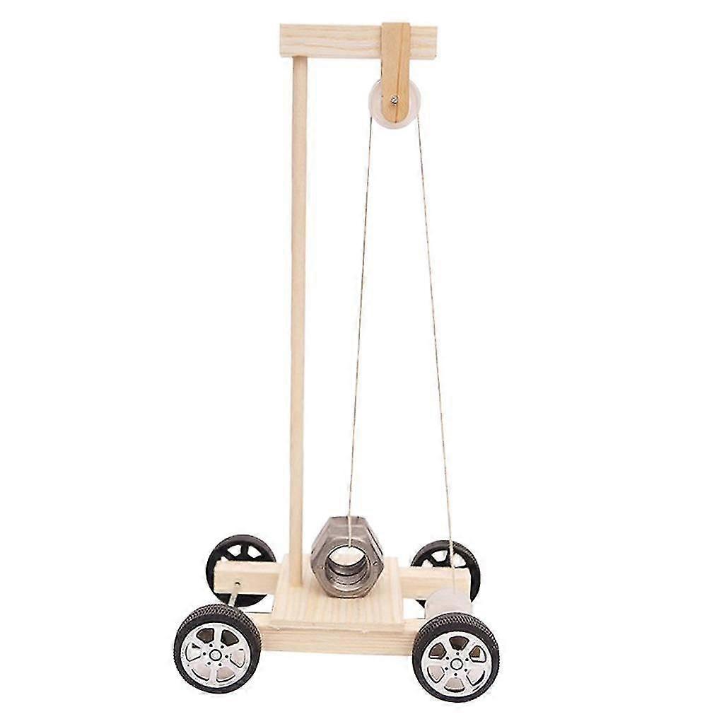 DIY Assembled Wheel Gravity Powered Car Science Experiment Educational Toys