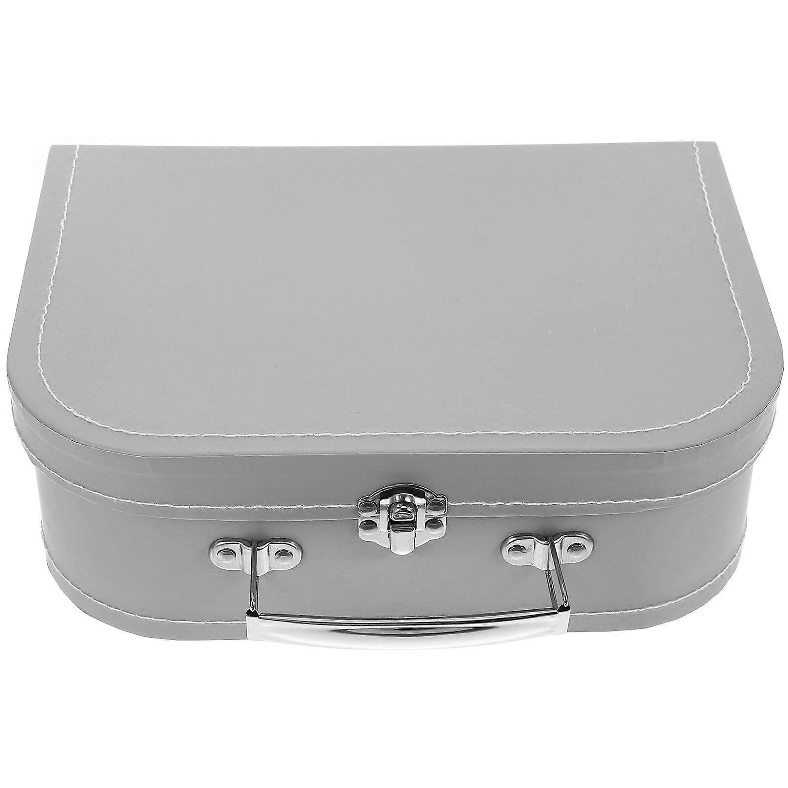 Suitcase Box For Decor Tote Box Bars Grey 25.00X18.00X8.50CM Packaging 1Pack