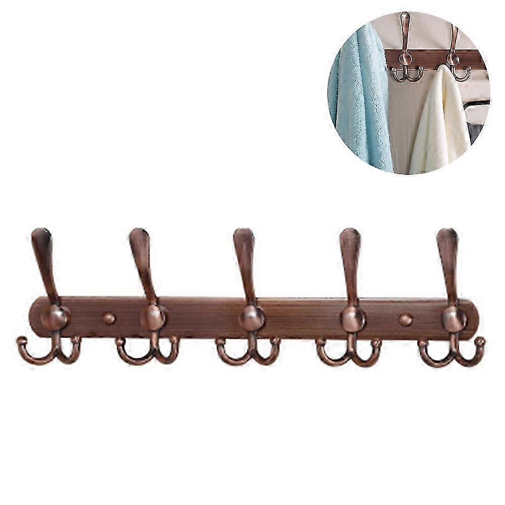 Wall-Mounted Coat Rack for Hanging Clothes, Jackets, and Hats