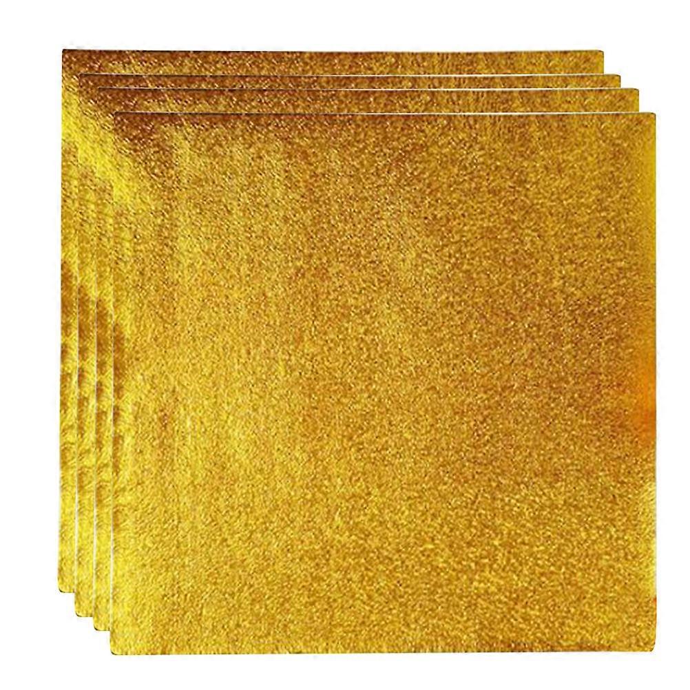 Gold Foil Sheets Tinfoil Paper Candy Wrapping Golden 8x8cm Candy Chocolate Packaging 800Set