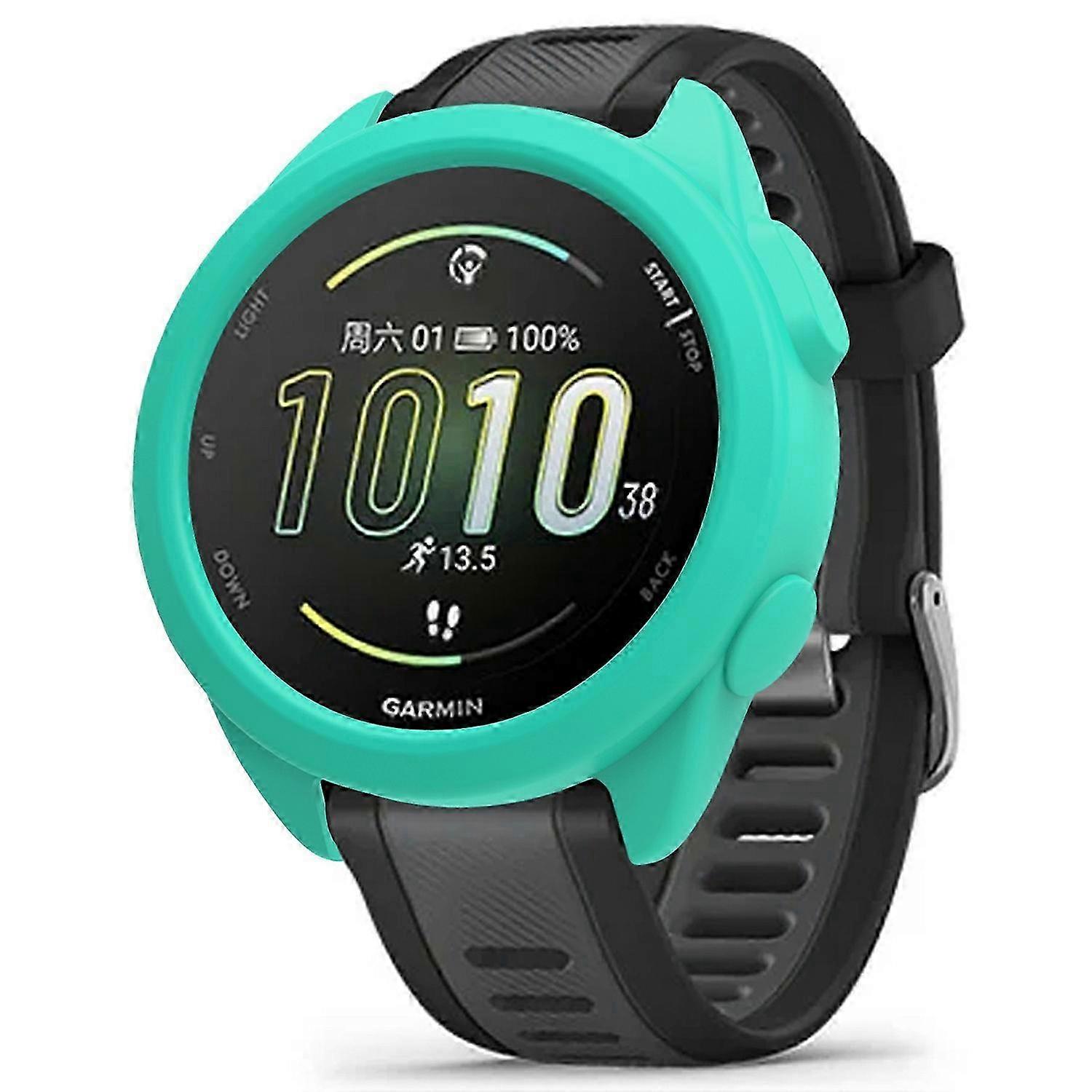 Protective Case And Smartwatch Silicone Cover For Garmin Forerunner 165 In Light Grey