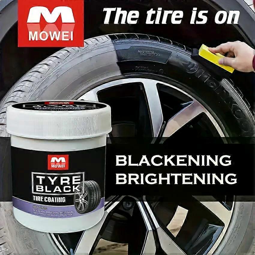 Stand Tire Blackening Coating Wax - Hydrating Luster and Protection, Anti-Aging Tire Care Coating with Sponge Applicator