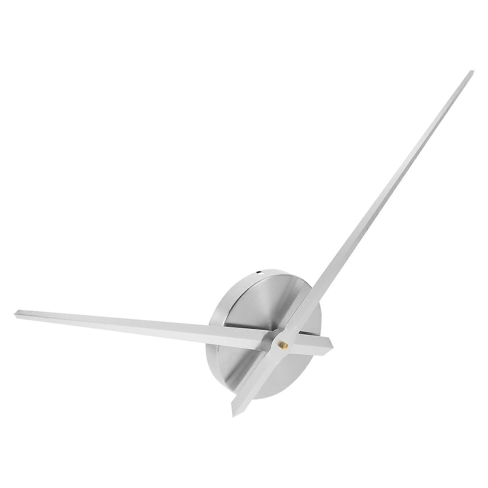 Replacement Parts For Electric Clock Clock Hardware Kit Wall Clock Projects Silver 42.00x14.00x4.50cm Sweep Second Function 1 Set