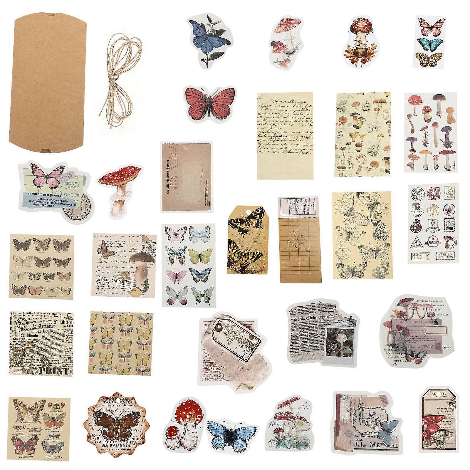 Decorative Stickers Adhesion Creative Design Handicrafts Decoration 11x21cm Assorted Color 2Sets