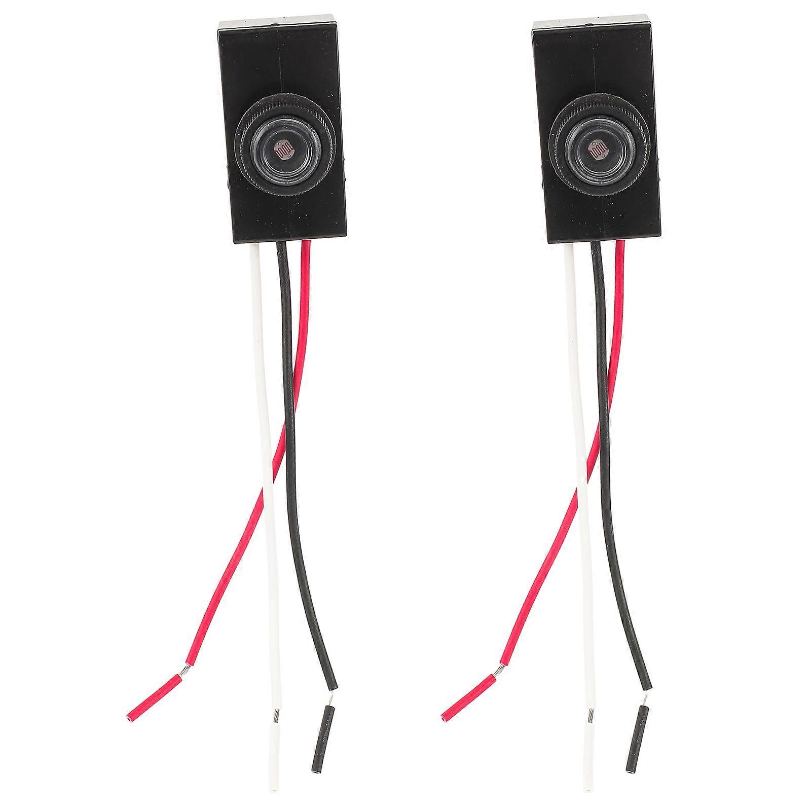 Outdoor Photocell Switch Dusk to Dawn Post Lights Lamp Post Light Time Delay Function 2Pcs