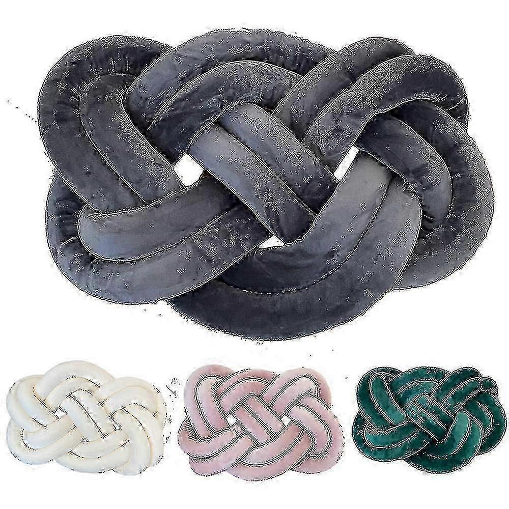 結び目ボール枕、装飾的なクッションの家の装飾ぬいぐるみスロー結び目枕-xinhan