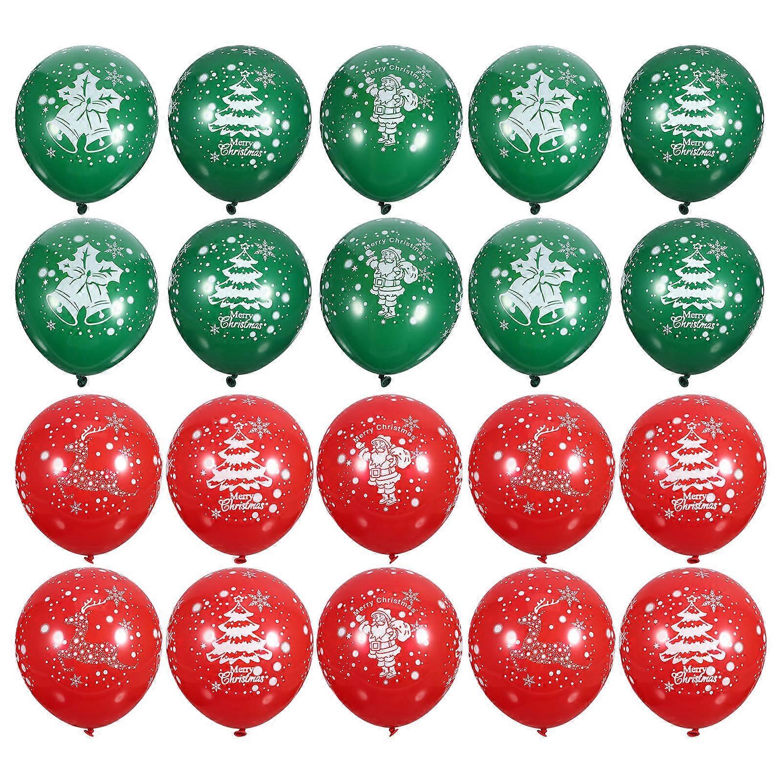 200pcs Pearl Christmas Balloons Mixed Colors Latex Xmas Celebrations Festive Atmosphere Decorations