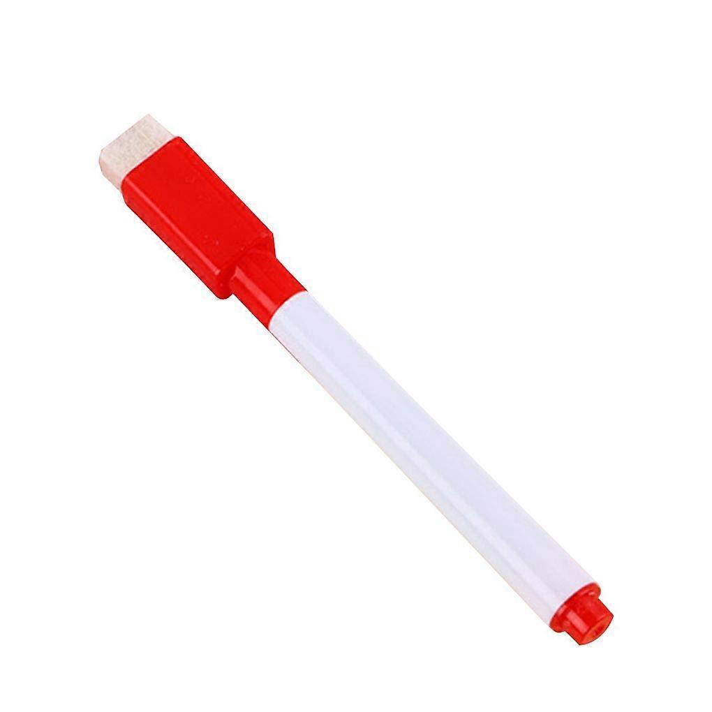 Chalkboard Markers with Eraser for Students and Teachers, Red, Smudge-Free, Writable, Compatible with Whiteboards