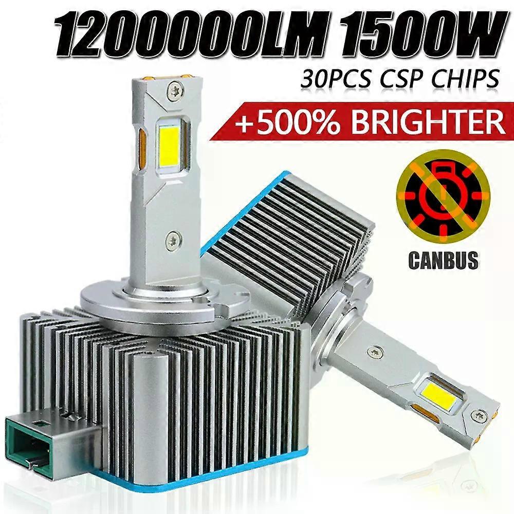 D1S D3S LED-Lampen Canbus HID D2S D4S D8S D1R D2R D3R LED Auto Scheinwerfer Leuchten Für Projektor Objektiv Turbo Zweiseitige CSP Chips Lampe