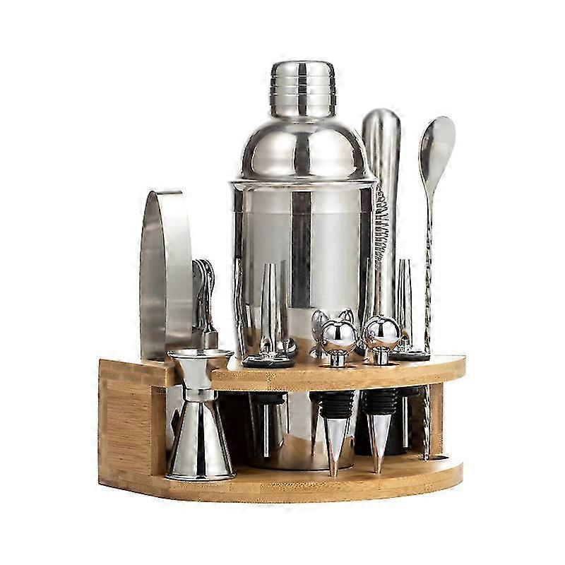 12-delt cocktail shaker-sett i rustfritt stål