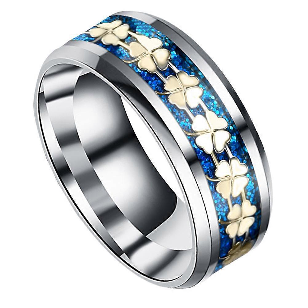 Mænd halskæde titanium stål ring chic stil til mænd kvinder 1pack