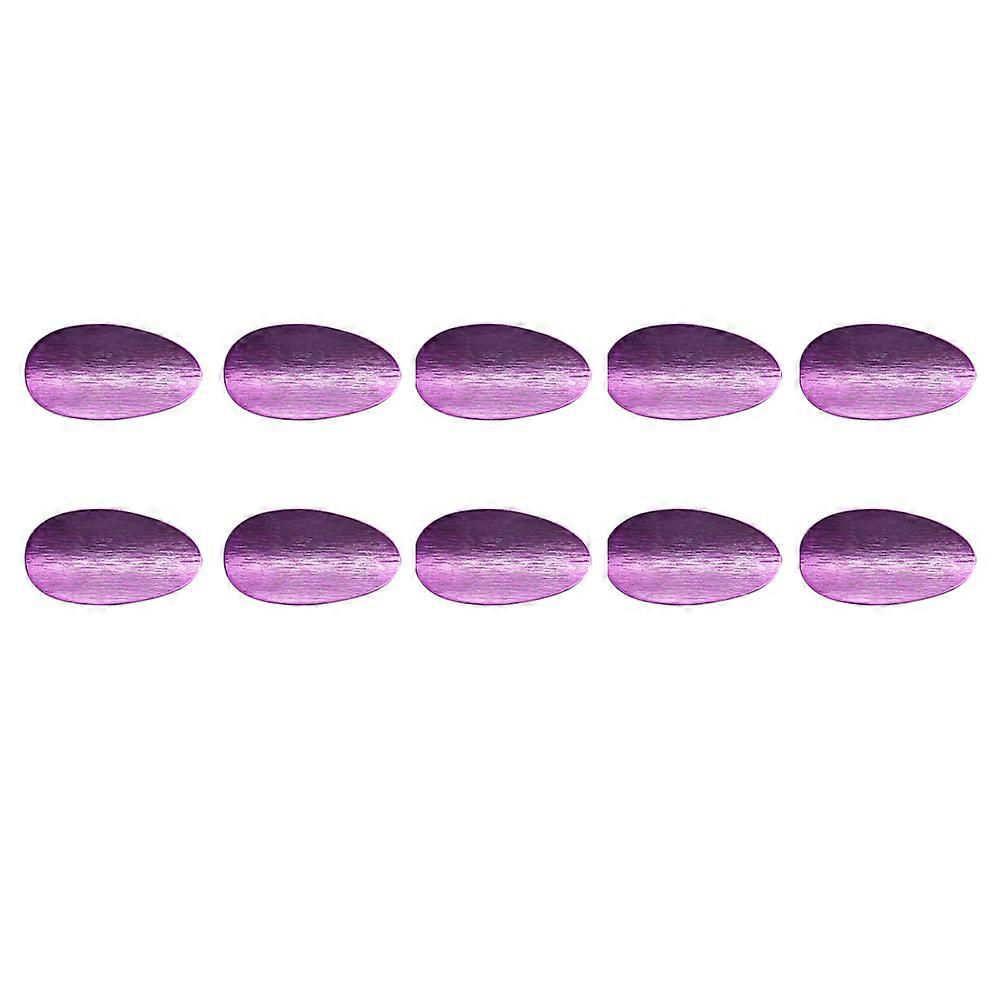 10pcs Irregular Shaped Metal Buttons Purple DIY Hand Sewing Accessories for Jackets Coats Crafts Durable Fasteners