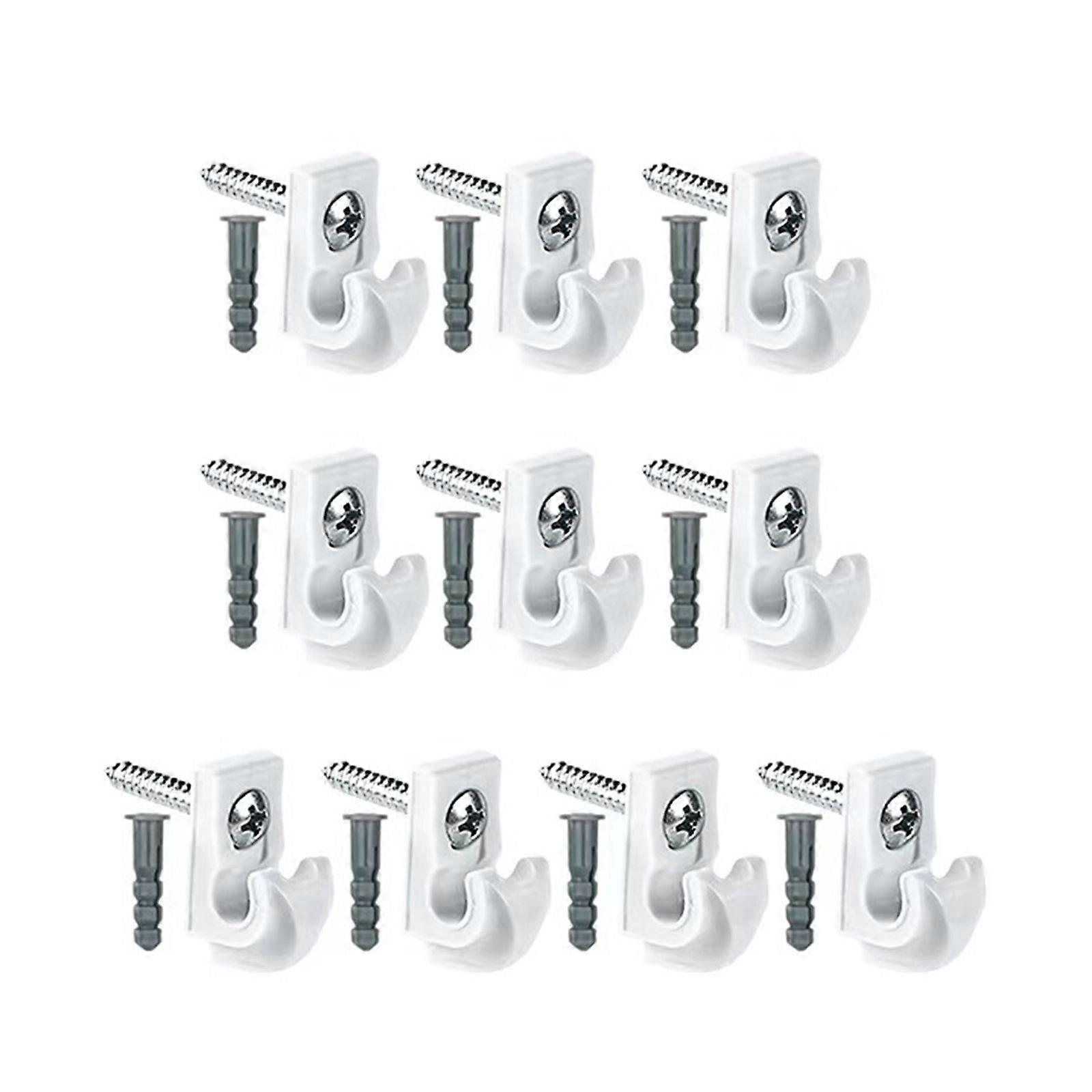 Ceiling Hooks ABS Hanging  Hooks Plant Hanging Hooks Screw in Hook for Secure Hanging Of Decorations & Small Fixtures  White