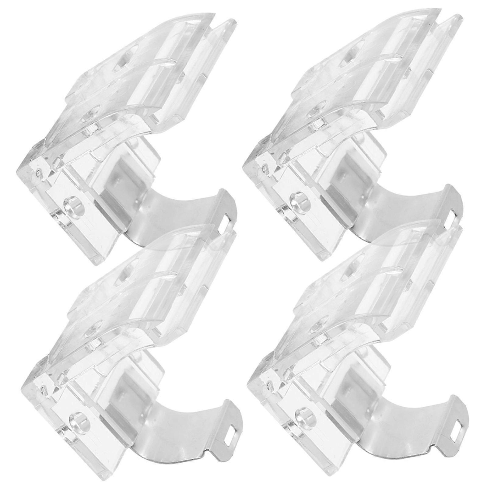 Mounting Track Fixing Blind Bracket Metal Plastic Compact Simple Appearance Shop Use 4Pcs