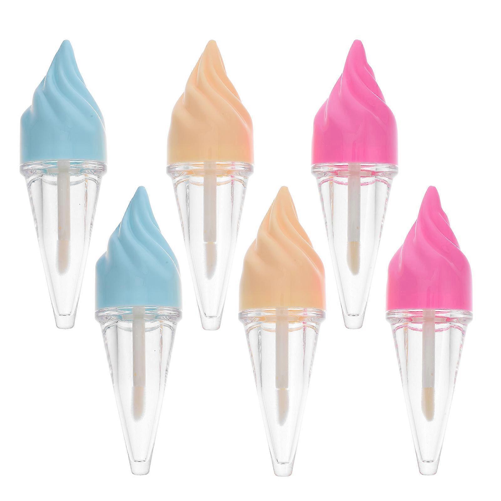 Plastic Lip Gloss Holder 6Pcs Cone Shape Ideal For Travel Daily Use Washable Design