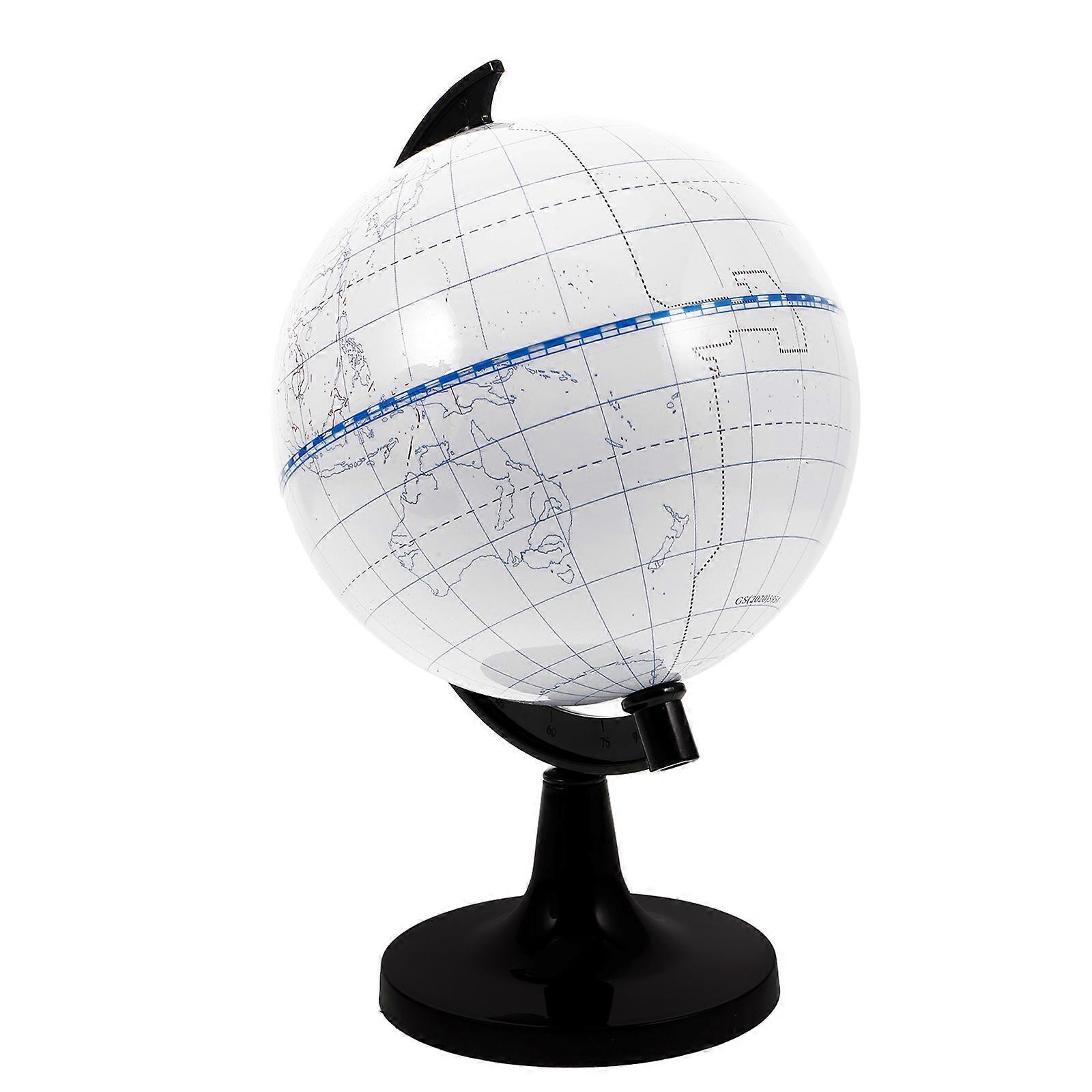 Decorative Globe Ornament Blank Painting Globe Model Multi function Blank Globe DIY Coloring Globe Blank Globe Coloring Model Unpainted Globe Model