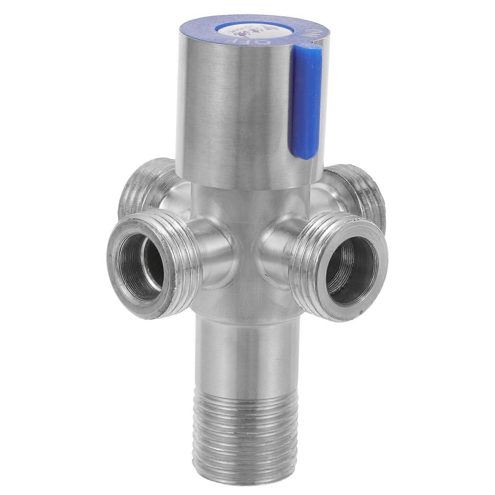 Stainless Steel Toilet Angle Valve with Leakproof Design for Easy Installation and Durability Silver 1 Piece