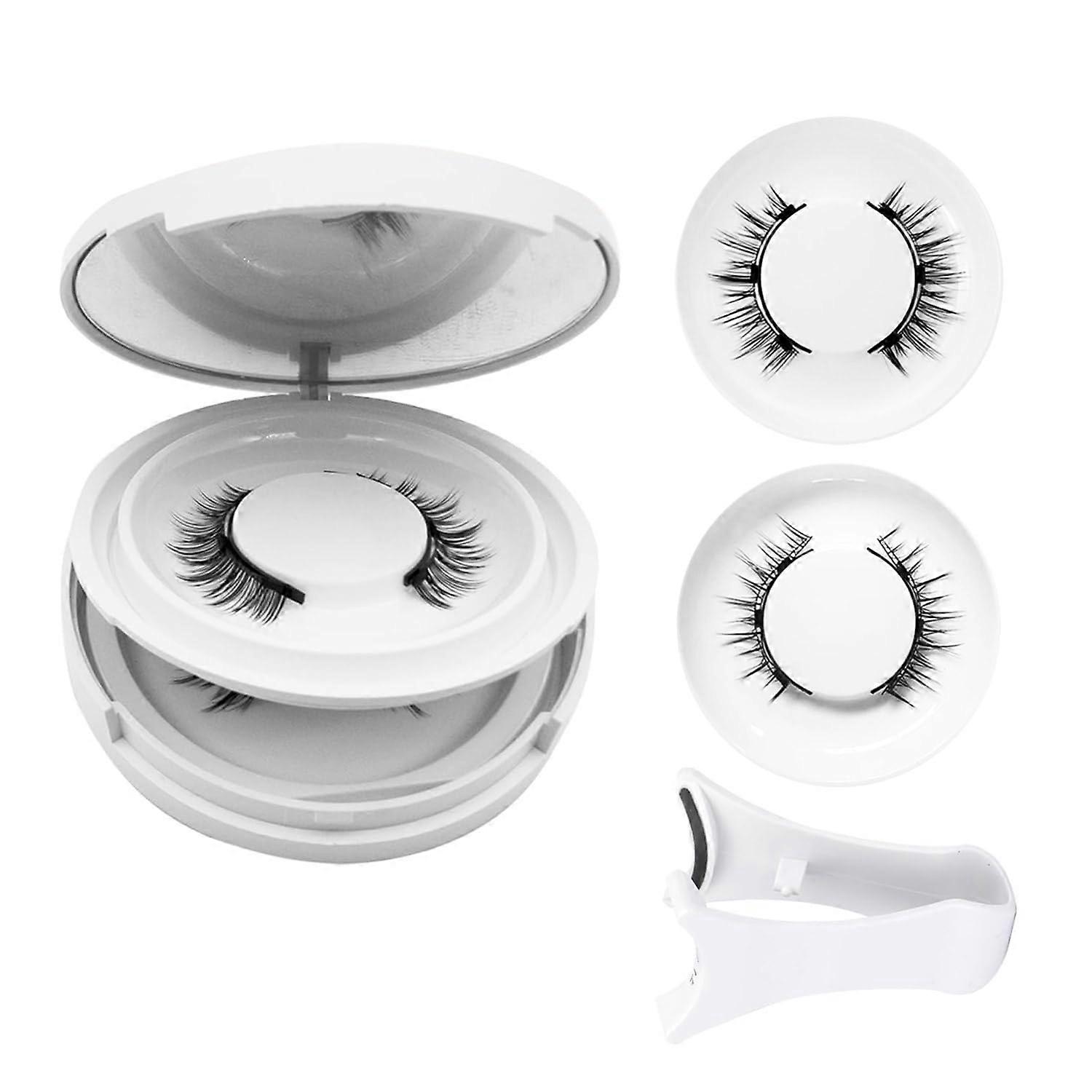 Magnetic Eyelashes with Applicator, 2025 New Reusable Magnetic Eyelashes, Natural Look, No Glue or Liner Required, Upgraded Soft Eyelashes for D