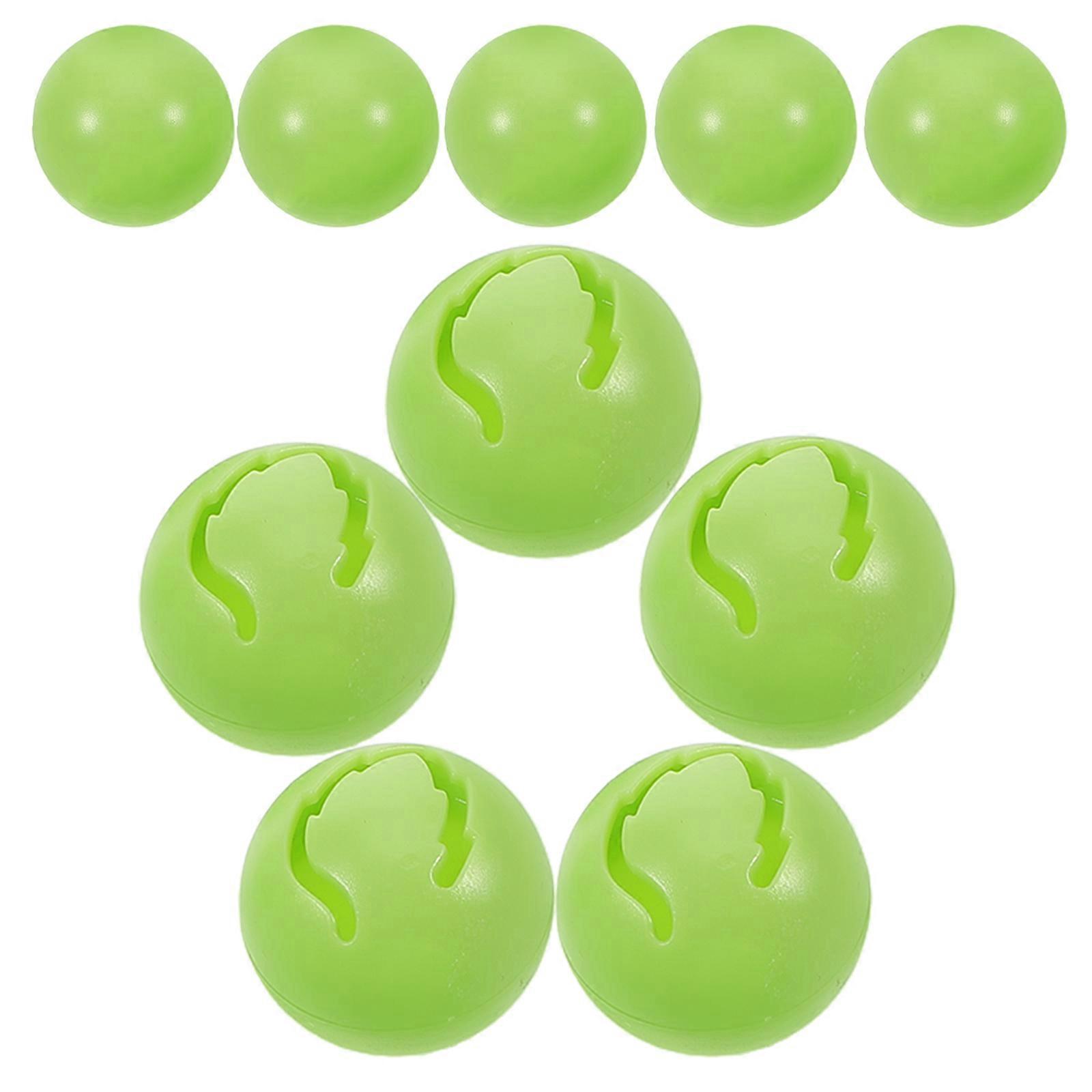 Plastic Ball with Cute Design for Cats and Small Pets Light Green Portable and Safe for Chewing 1.5 Inches Diameter