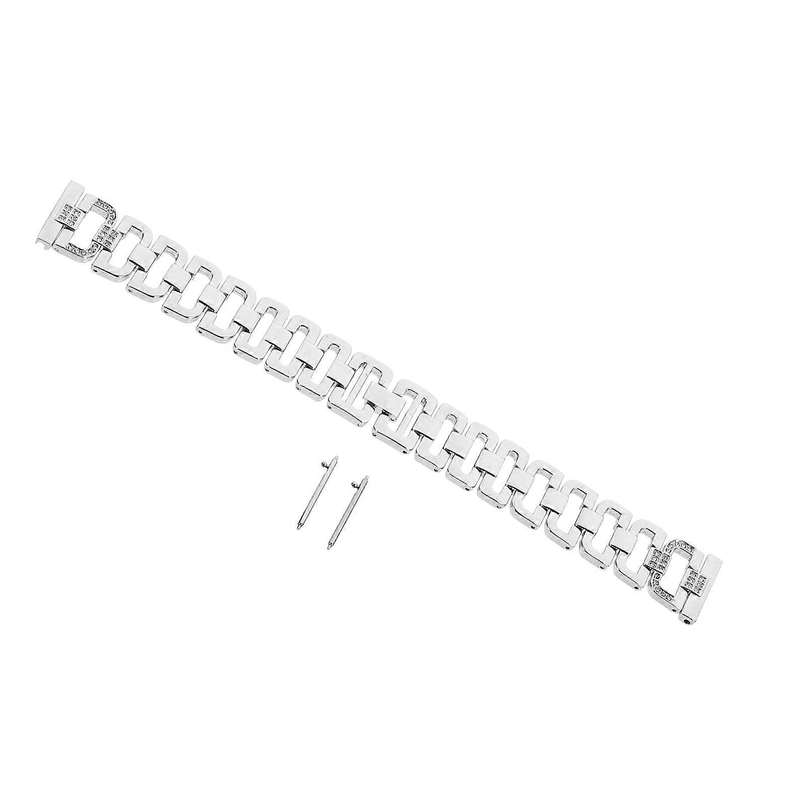 Stylish Silver Metal Watch Band for Watch Active 2 Durable and Elegant Fit for Decor