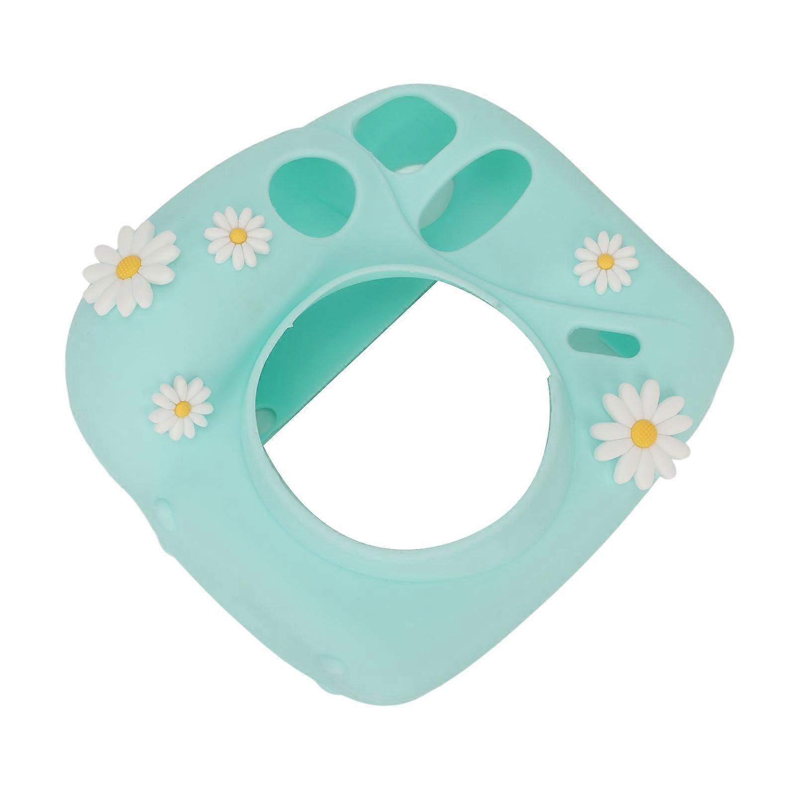 Instant Camera Lightweight Cover With Shoulder Strap Soft Silicone Protective Case For Instax Mini 7 Plus Blue Daisy 