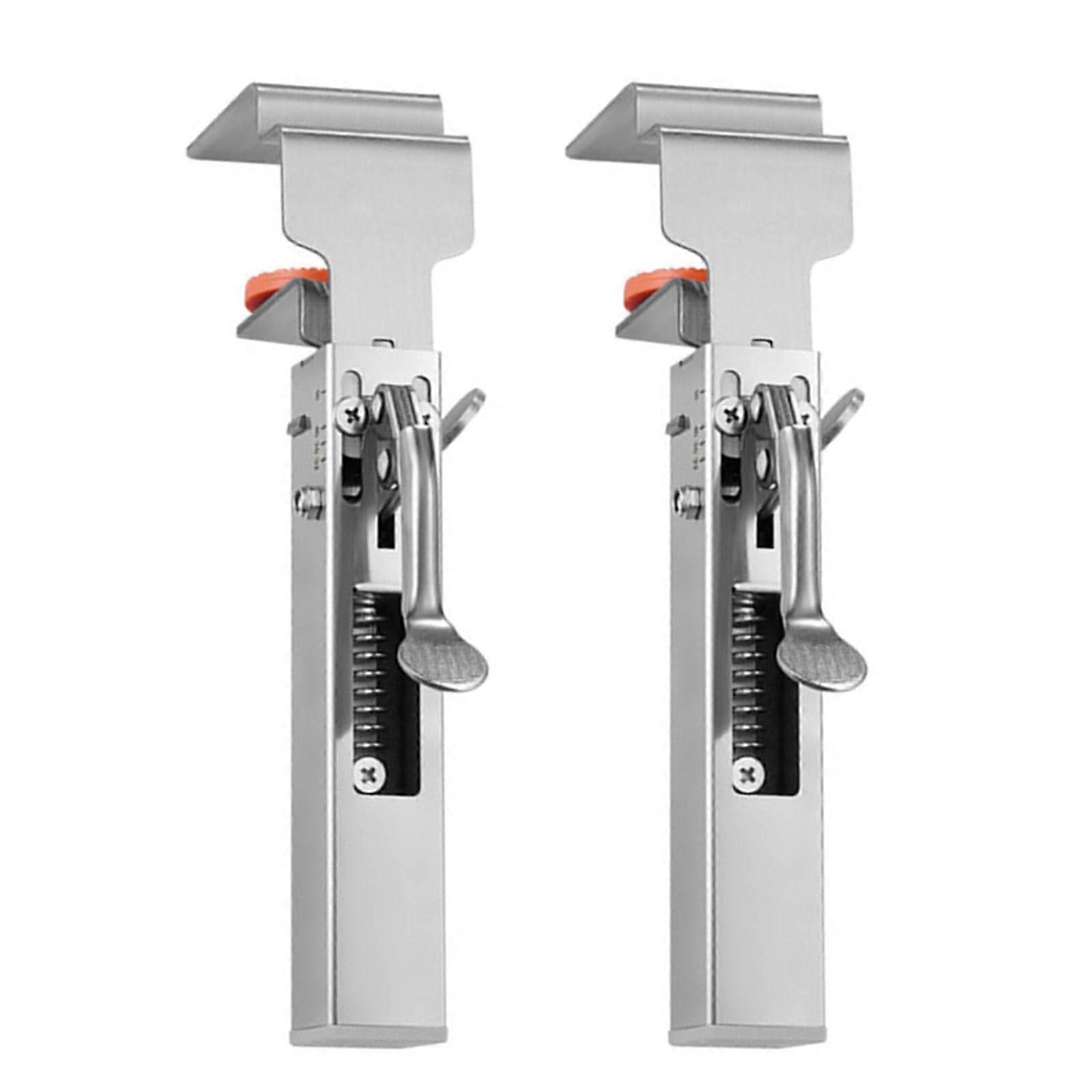 Adjustable Drawer Organizer Clamps, Secure Hold for Home and Office, Stable Stainless Steel Materials 2 Pack