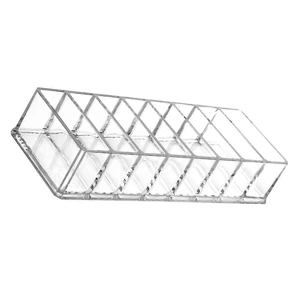 Makeup Organiser For Vanity Multi-Grid Design Transparent Acrylic Storage Solution 1Pcs