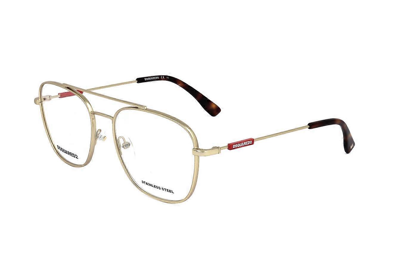 Eyewear Frames Dsquared2 D2 0047 AOZ MATTE GOLD 56/18/140 MAN