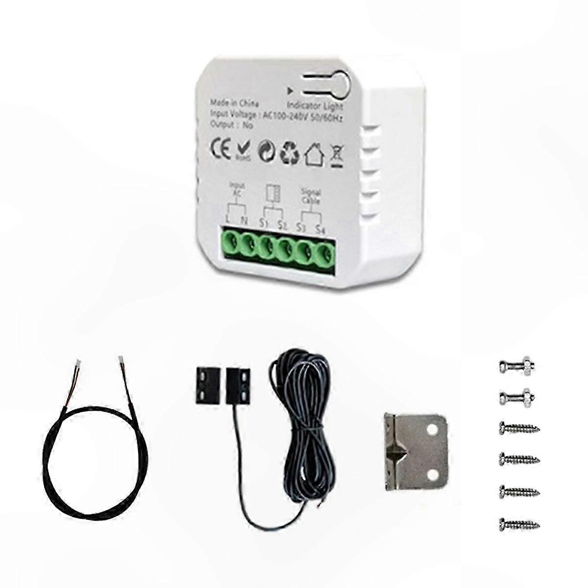 Smart WiFi Garage Door Opener with EU Plug for Home Automation