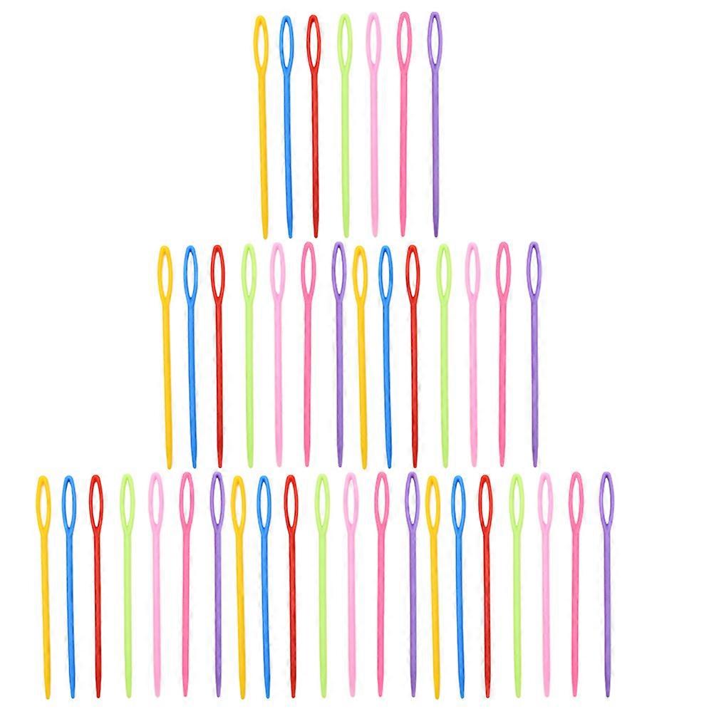 1000Pack Smooth Handle Plastic Needles For Knitting Supplies Housewives Creative DIY Projects