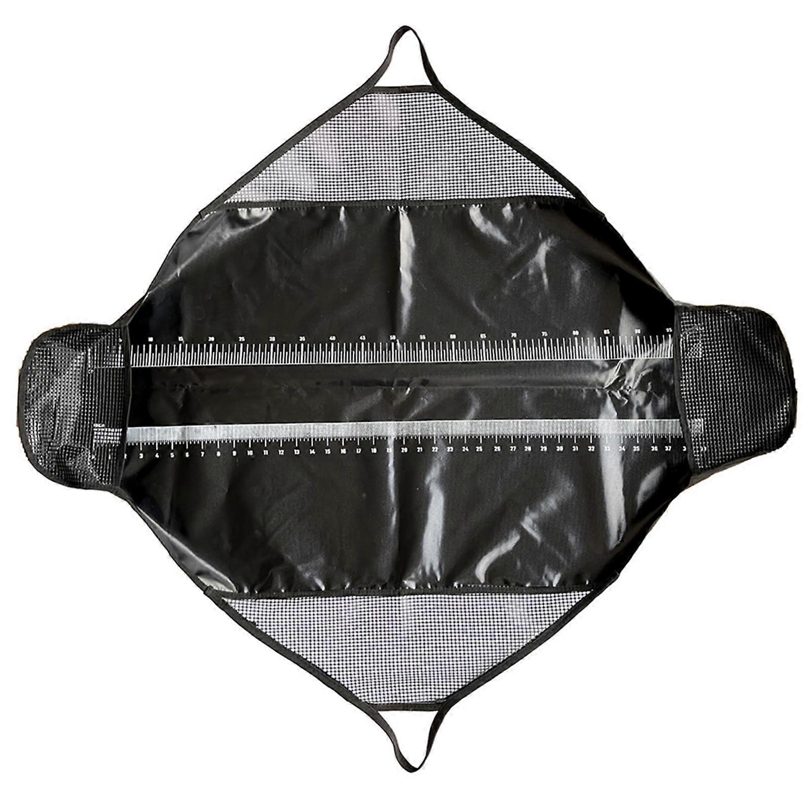Unhooking Mat Fishing Unhooking Mat with Tape Measure, Fishing Unhooking Mat Weighing Measuring Sling Heavy Duty Fish Bags Measuring Ruler
