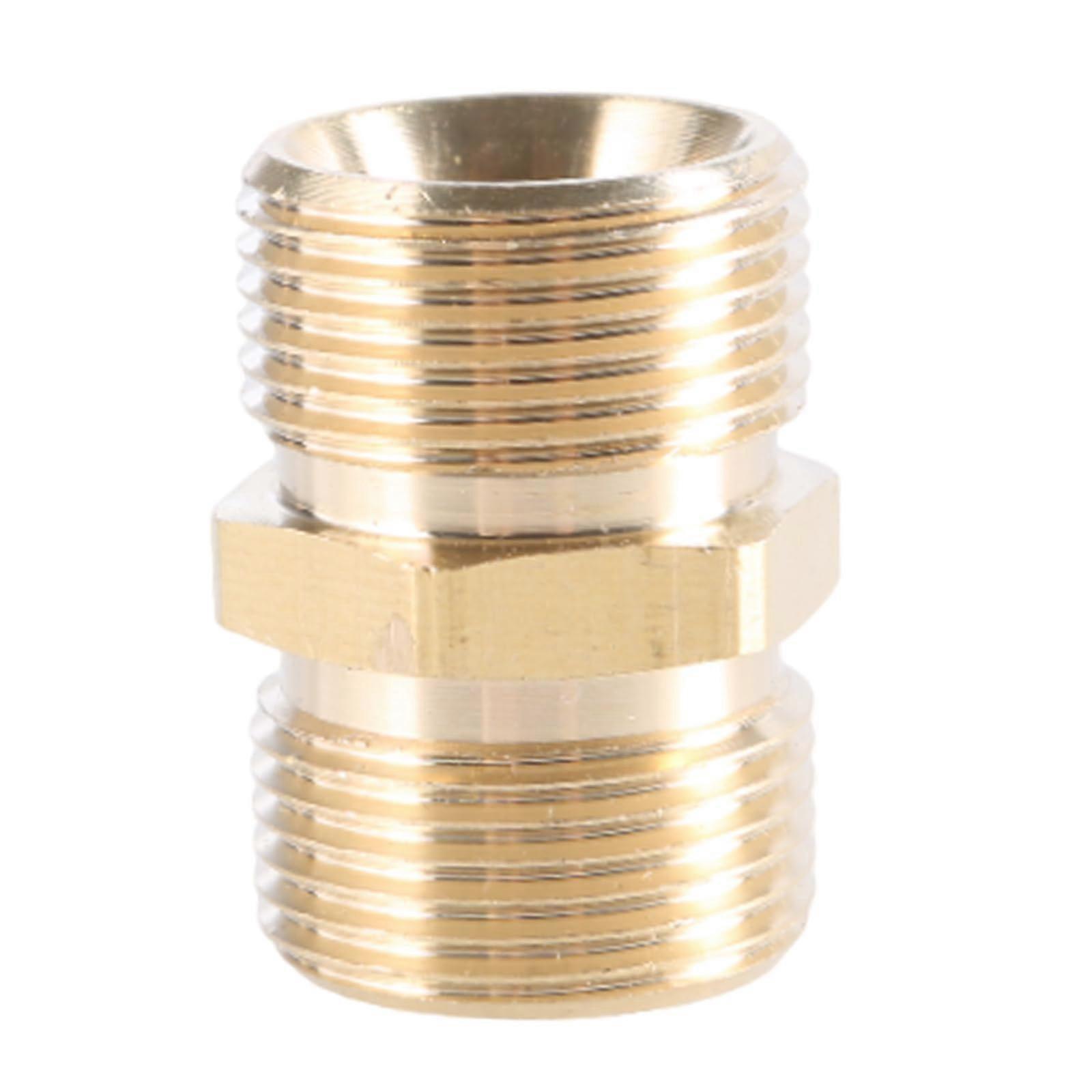 Professional pressure washer hose connectors, M22–15 mm, M22–14 mm, external thread made of brass, M22 thread, brass constructions Ref: 9237