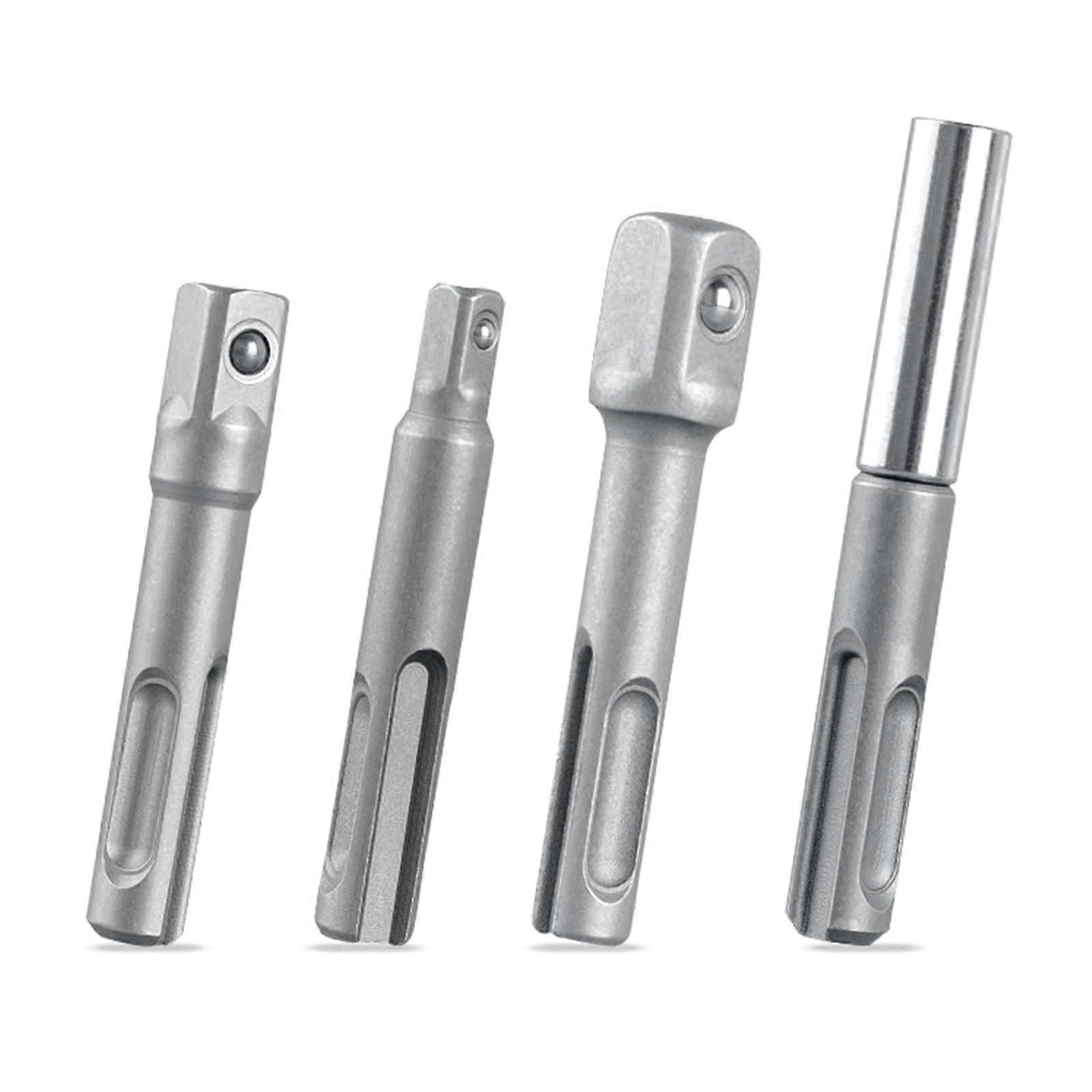 4pcs Socket Driver Adapter Power Extension Adapter Steel For Electric Screwdriver Drill For A Screwdriver Bit Set