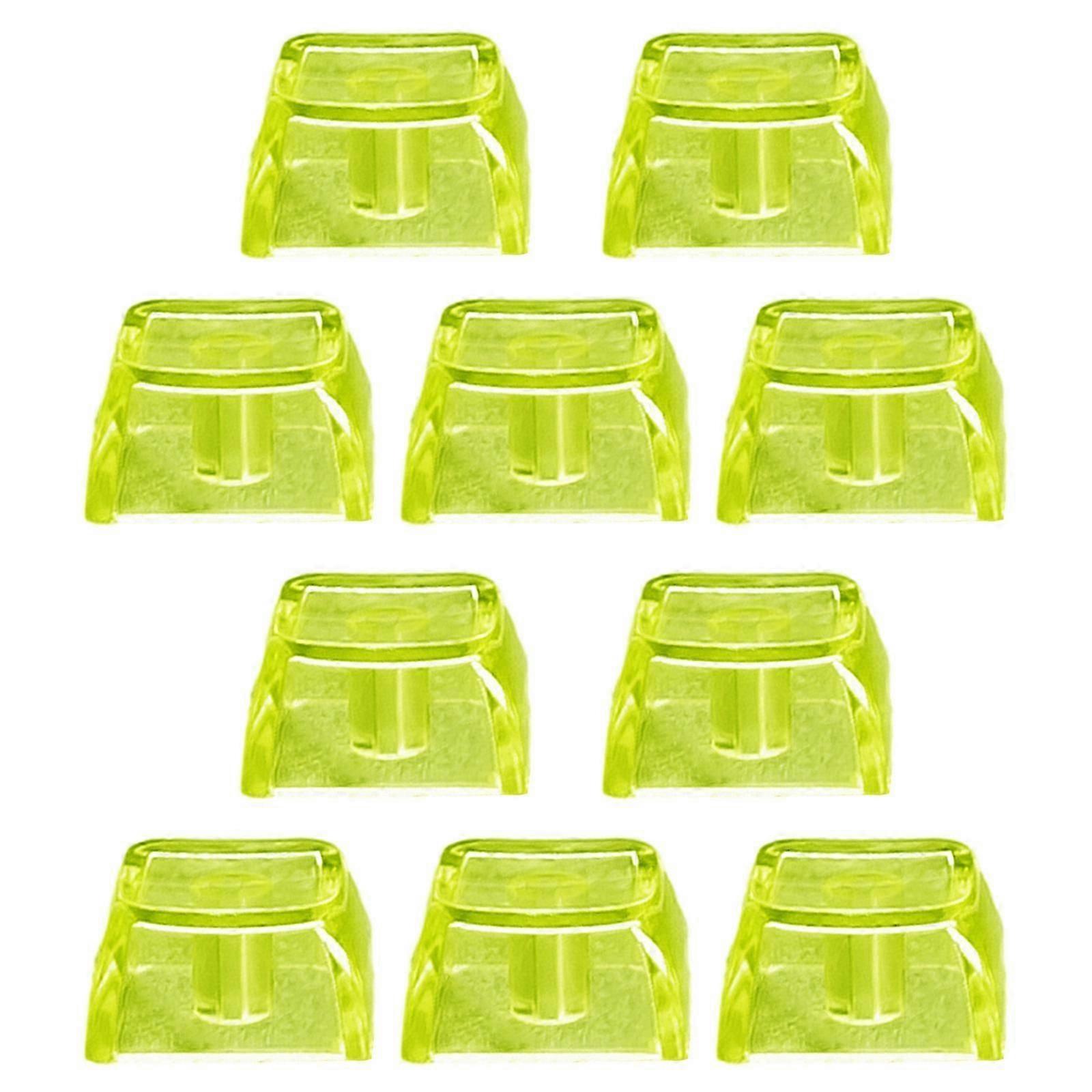 10pcs High Transparent Keycaps XDA Height Blank Keycap Set for Mechanical