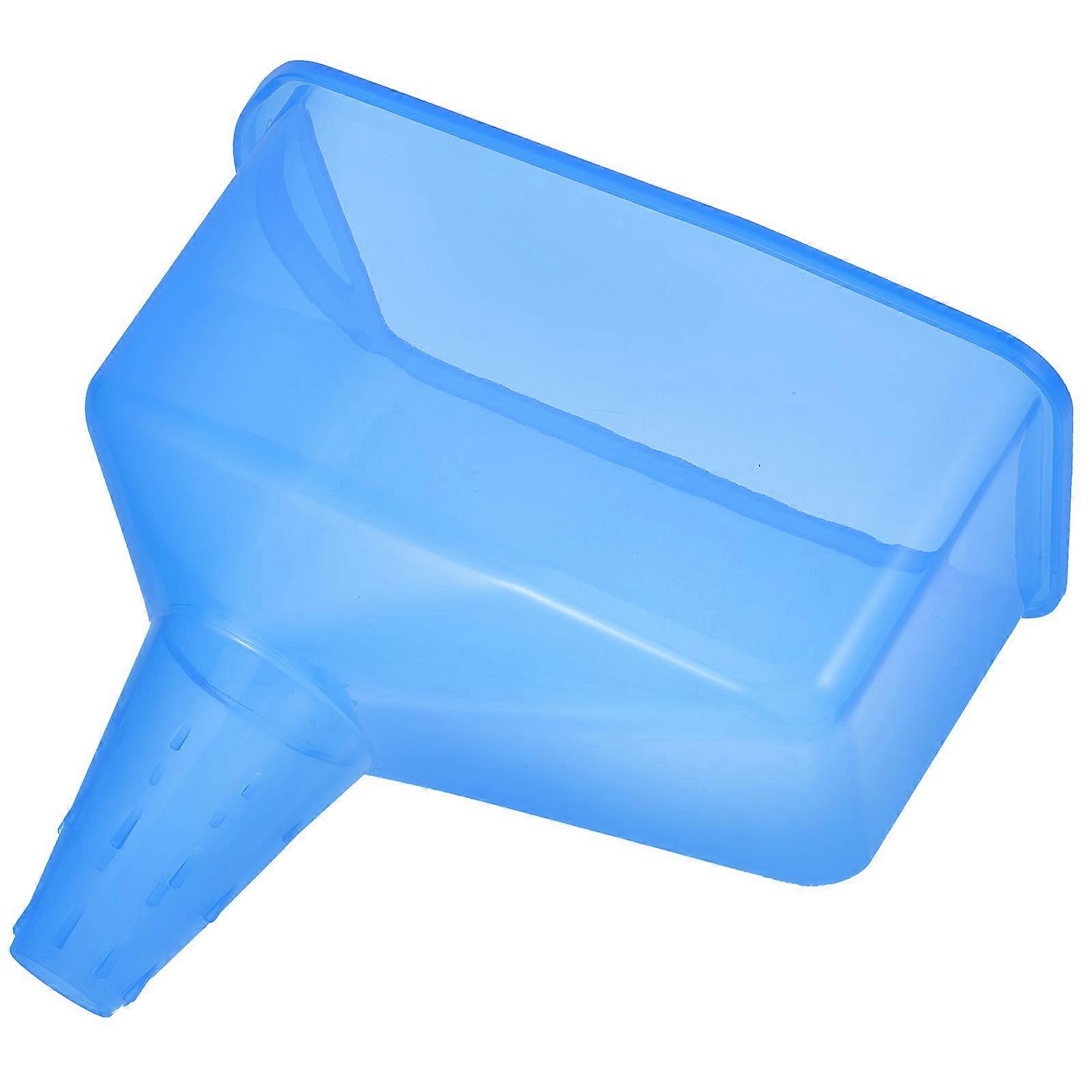Blue Plastic Oil Funnel for Car Use Versatile and Durable with Large Bore Design Prevents Leakage