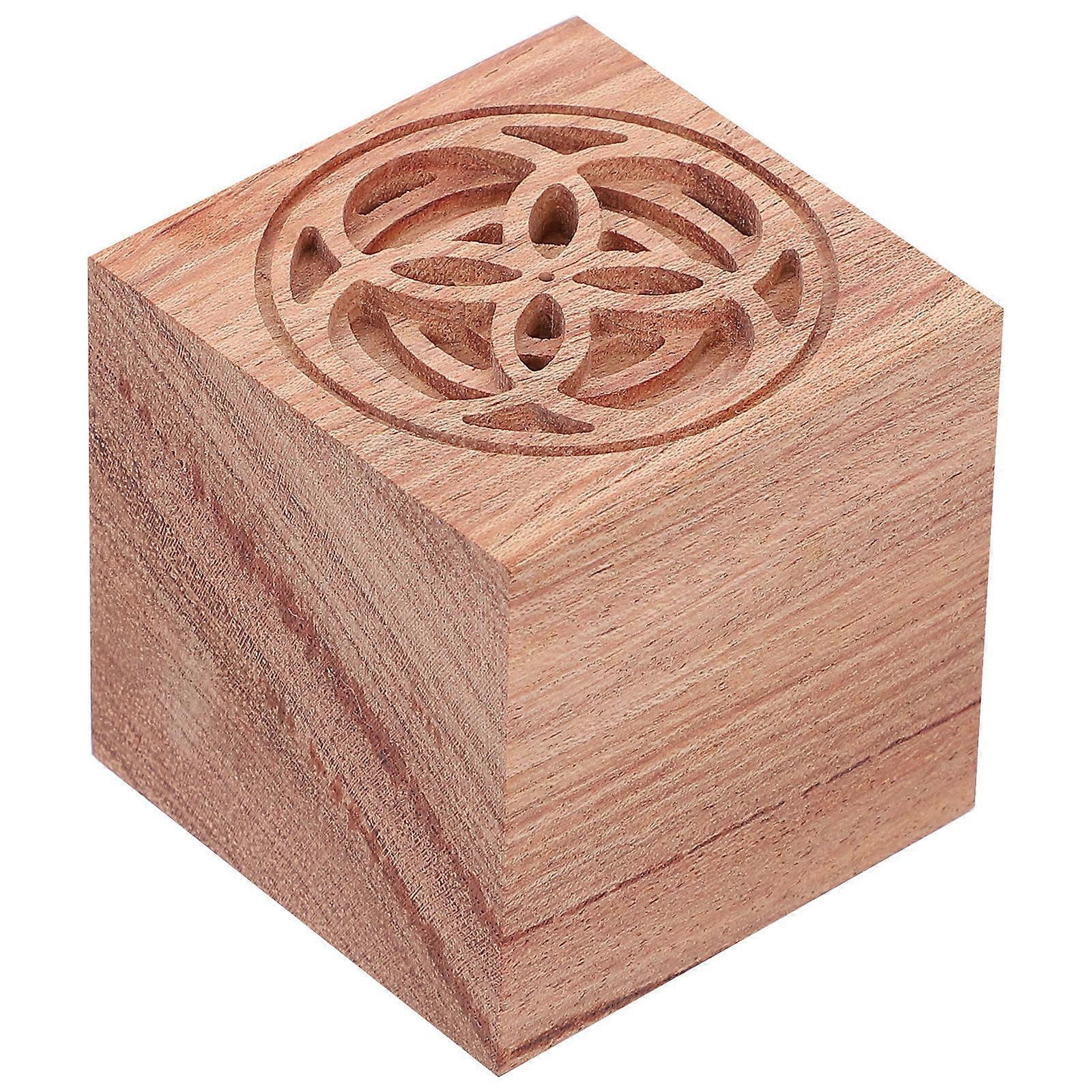 Essential Oil Diffusing Wood Aromatherapy Diffuser for Car 1Pcs Light Brown