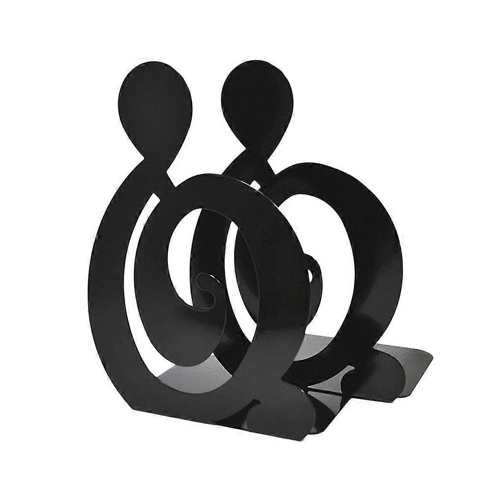 Simplicity Design Book Bezel Rack For Office Use Preventing Tumbling Black 1 Pair