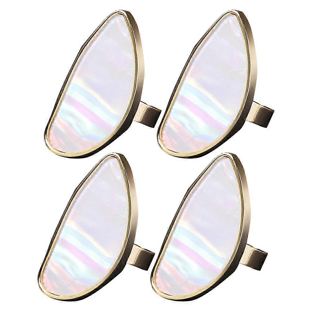 Golden Plastic Manicure Tray for Nail Art Display with Crown Design 4 Pieces