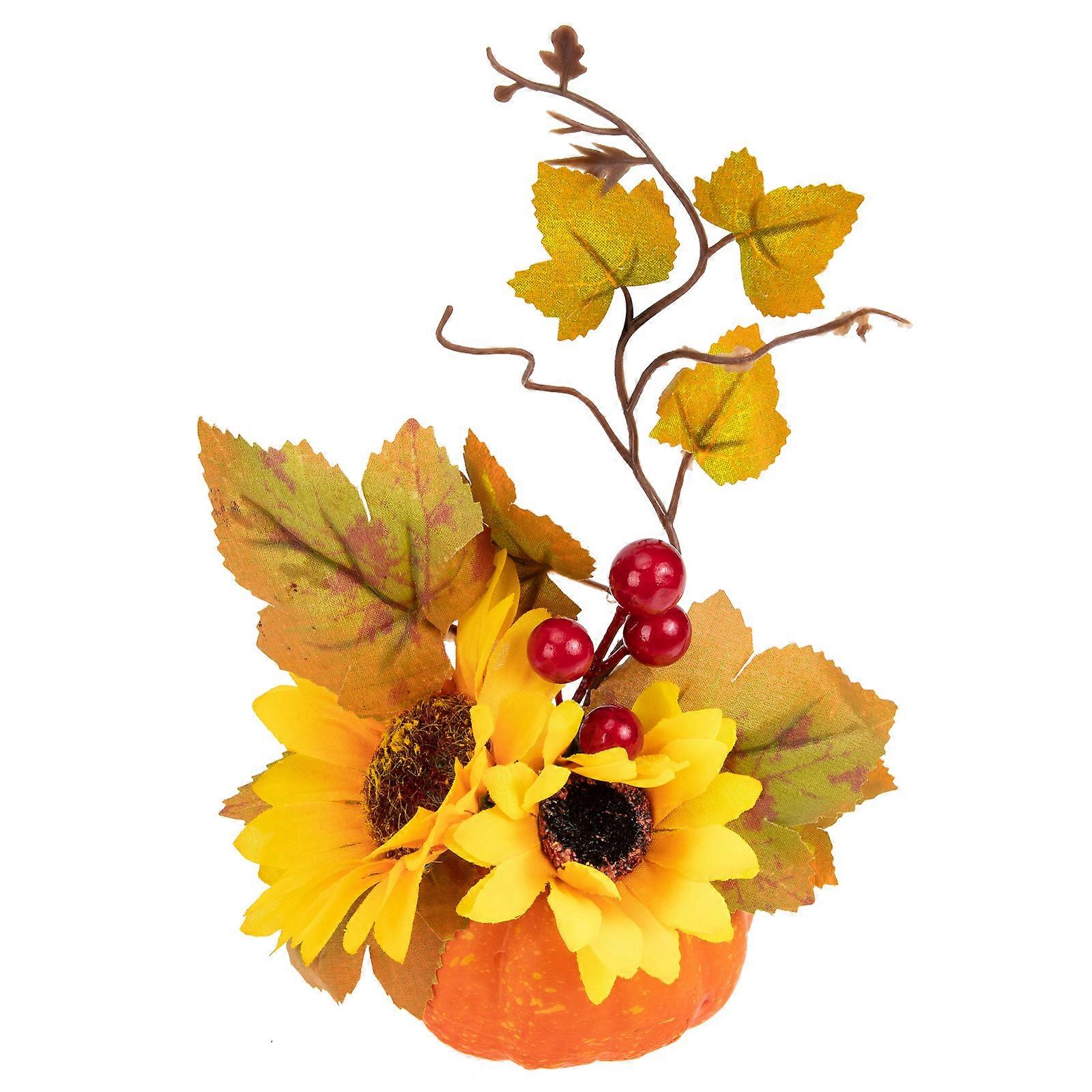 Decorative Plastic Pumpkin For Halloween Celebration Great Educational Prop Size 16X14cm 1Set
